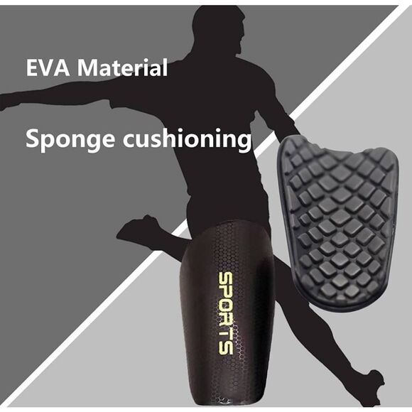 Sport Shin Shock Absorber Ultra Light Guards Size M Orange - Picture 6 of 6